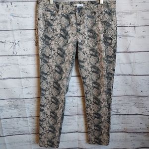 CAbi Snakeskin Skinny Jeans | 12